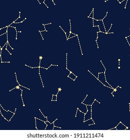 summer constellation seamless pattern swatch