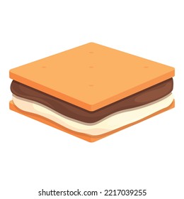 Summer cook icon cartoon vector. Sweet cooking. Summer camp