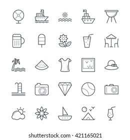 Summer Cool Vector Icons 1