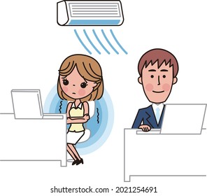 Sommerkühler im Büro 