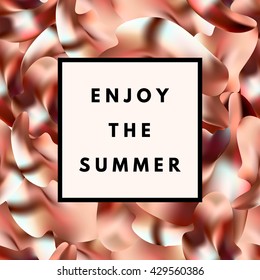 Summer copper trendy 80s retro seamless pattern. Copper metal background. Copper retro layout. Funky hipster texture for phone case, poster, textile, art print. Metallic effect.