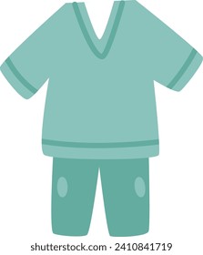 Summer Costume Clothes Vector Illustration
