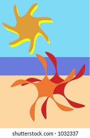 summer couple on beach