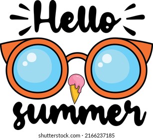 Summer crafts cutting files,Hello Summer, The design comes filled with many different themes