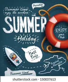 Summer creative design template