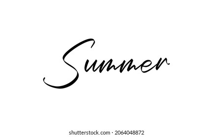 summer in the creative lettering style