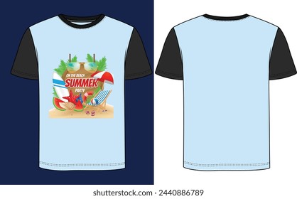 Summer creative t-shirt design with adobe illustrator . and your best choice