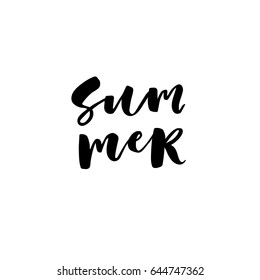 Summer. Creative and unique lettering quotes for the hot summer season. Vector illustration. For cards, posters, banners.