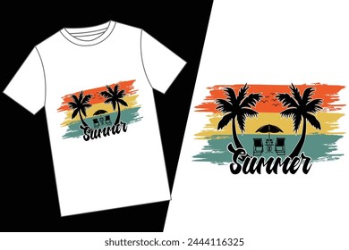 Summer custom T shirt design