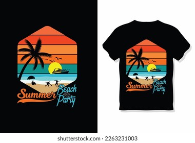 Summer custom T-shirt Design vector