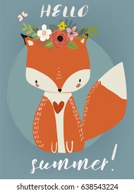 Summer Cute Fox