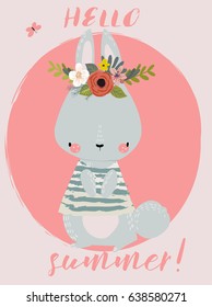 Summer Cute Hare