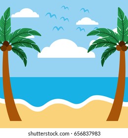 summer day background illustration