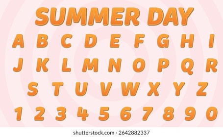 summer day editable text effect with modern and simple style