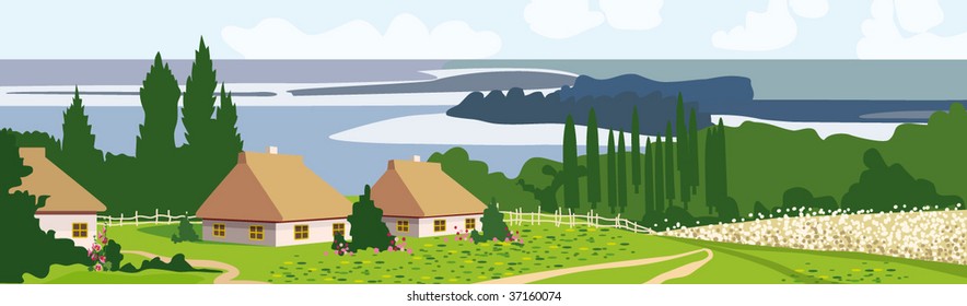 Summer day, landscape
