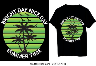 Summer Day T Shirt Design 