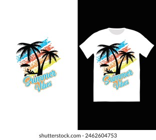 Summer Day T shirt Design