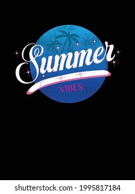 Summer day template t-shirt design