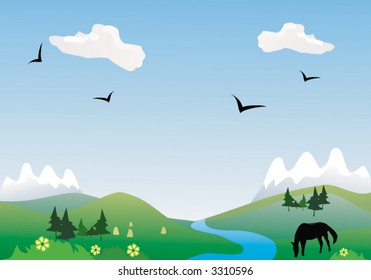 Summer day, vector