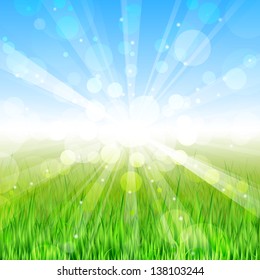 Summer day - Vector background