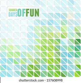 Summer days of fun abstract diamond background.