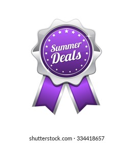 Summer Deals Violet Vector Icon Design