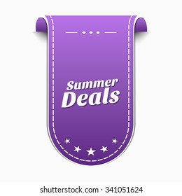 Summer Deals Violet Vector Icon Design