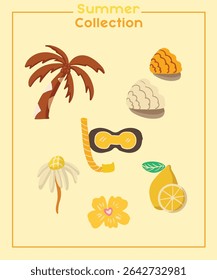 Summer Decorative Frame vibes tropical beach sunny