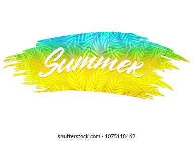 Summer design background. Vector summer illustration