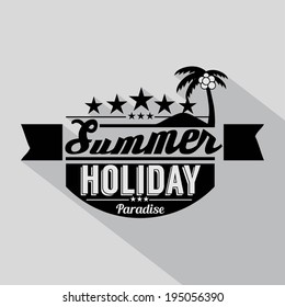 Summer Design Badge Vector Illustration
