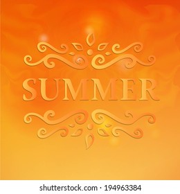 Summer Design with Floral Pattern.