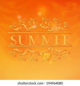 Summer Design with Floral Pattern.