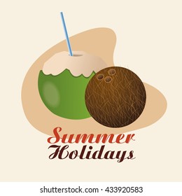 Summer design. Holidays icon. Colorfull illustration, vector gra