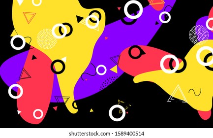 Summer Design. Ink Trendy Poster. Pop Art Background. Terracotta Colorful Artwork. Lavender Flyer. Gradient Cover. Black Line Texture.