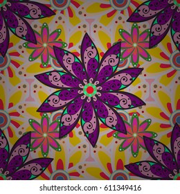 Summer design. Leaf natural pattern in colors. Vector flower concept. Seamless floral pattern can be used for wallpaper, website background, wrapping paper.