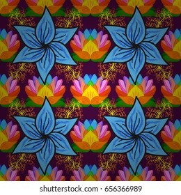 Summer design. Leaf natural pattern in colors. Vector flower concept. Seamless floral pattern can be used for wallpaper, website background, wrapping paper.