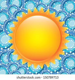 summer design over abstract background vector illustration 