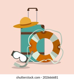 Summer design over background, vector illustration