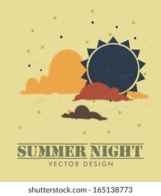 summer design over beige background vector illustration summer design over beige background vector illustration