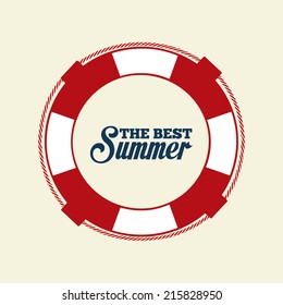 summer design over beige background vector illustration