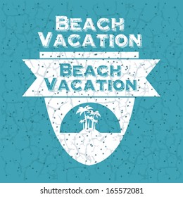 summer design over blue background vector illustration    