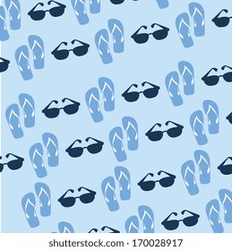 summer design over  blue background vector illustration    
