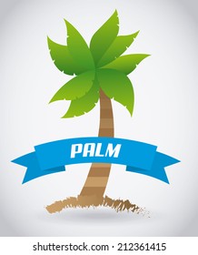 summer design over gray background vector illustration