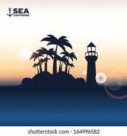 summer design over light  background vector illustration    