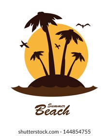 summer design over white background vector illustration