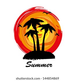 summer design over white background vector illustration