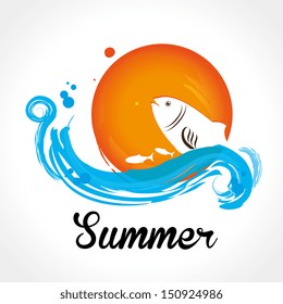summer design over white background vector illustration 