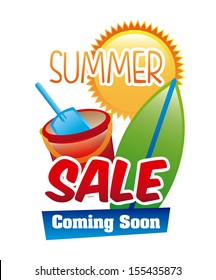 summer design over white background vector illustration  