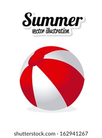 summer design over  white background vector illustration  