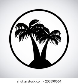 Summer design over white background, vector illustration
